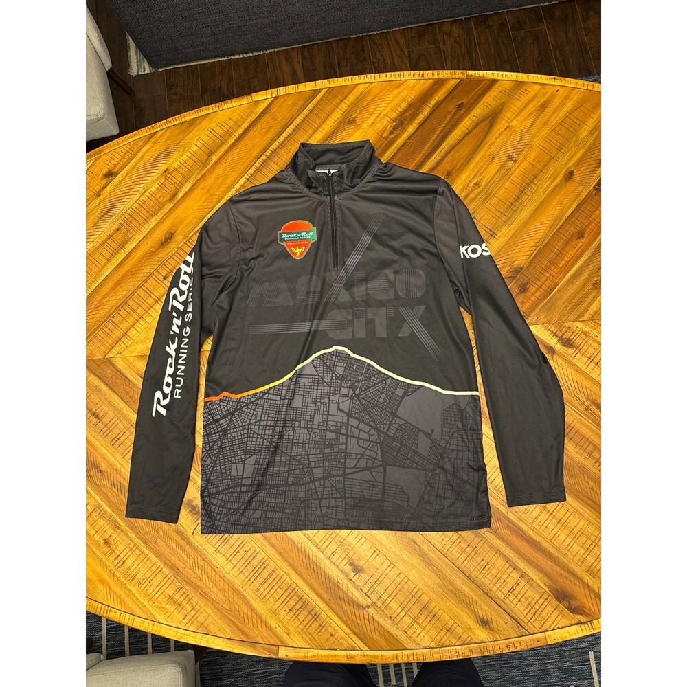 Brooks Rock N Roll Running Series Mexico City Quarter Zip Long Sleeve Shirt M